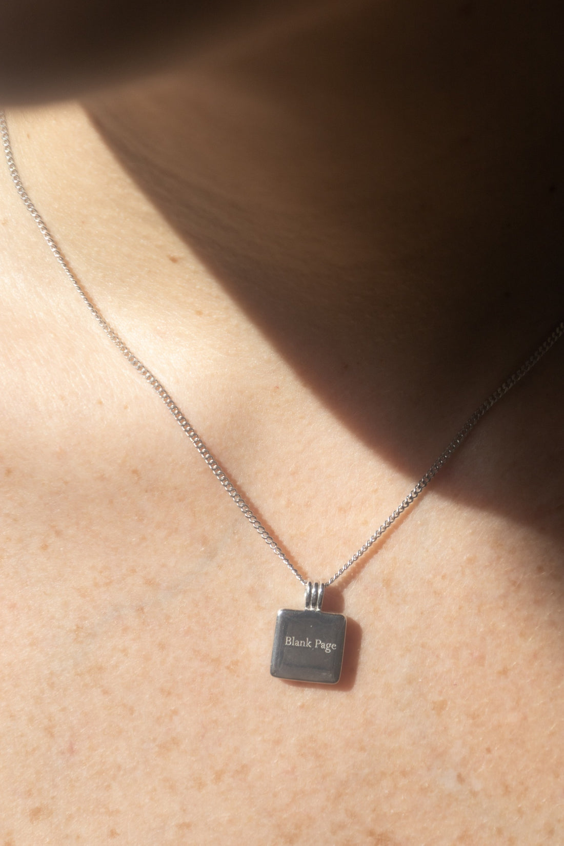 BLANK PAGE NECKLACE