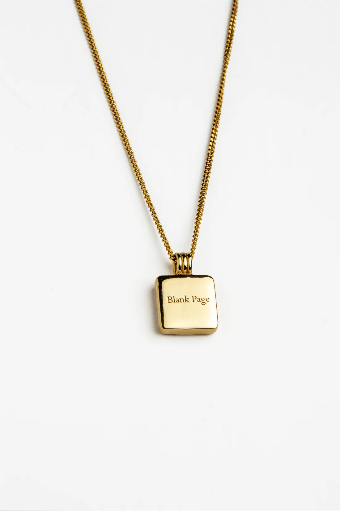 BLANK PAGE NECKLACE