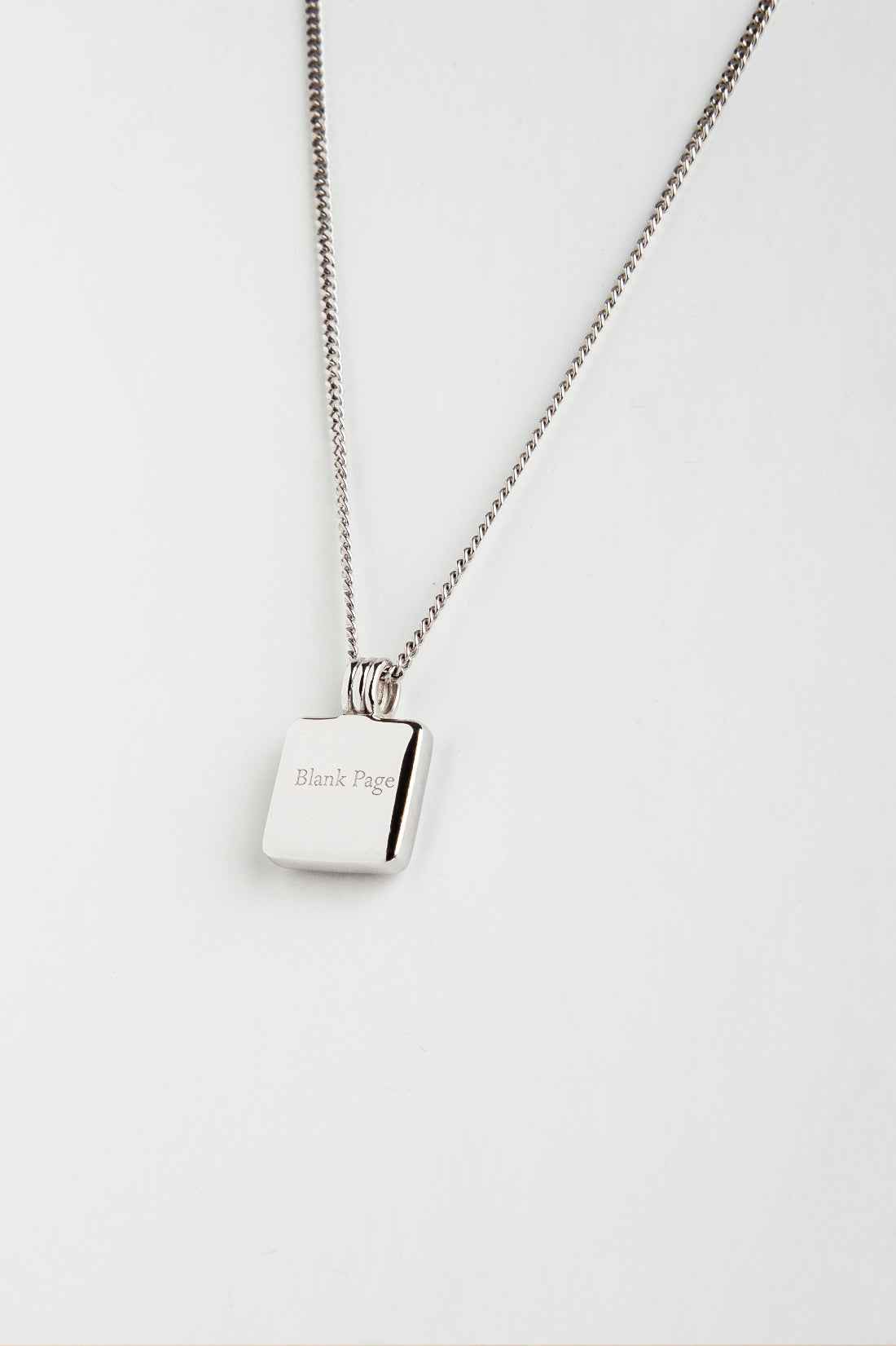 BLANK PAGE NECKLACE